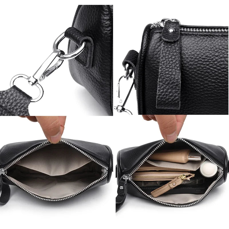 Cow Leather Handbag Women Shoulder Crossbody Bags For Women Tote Sac