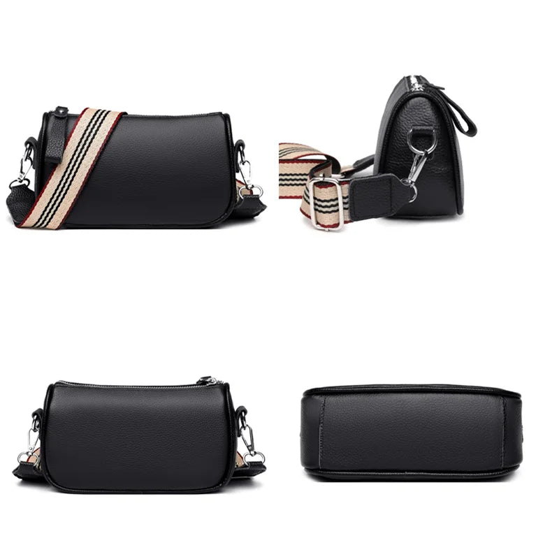 Cow Leather Handbag Women Shoulder Crossbody Bags For Women Tote Sac