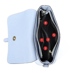 Leather Bucket Bag Women Crossbody Handbag Chain Shoulder Bag