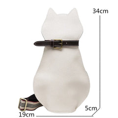 Cartoon Cat Shape Chest Bag Women Handbags Ladies Shoulder Bag