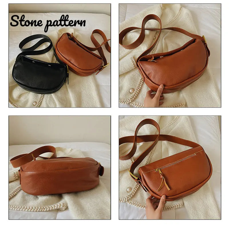 Leather Cartoon Cat Chest Bag Women Handbags Ladies Shoulder Bag