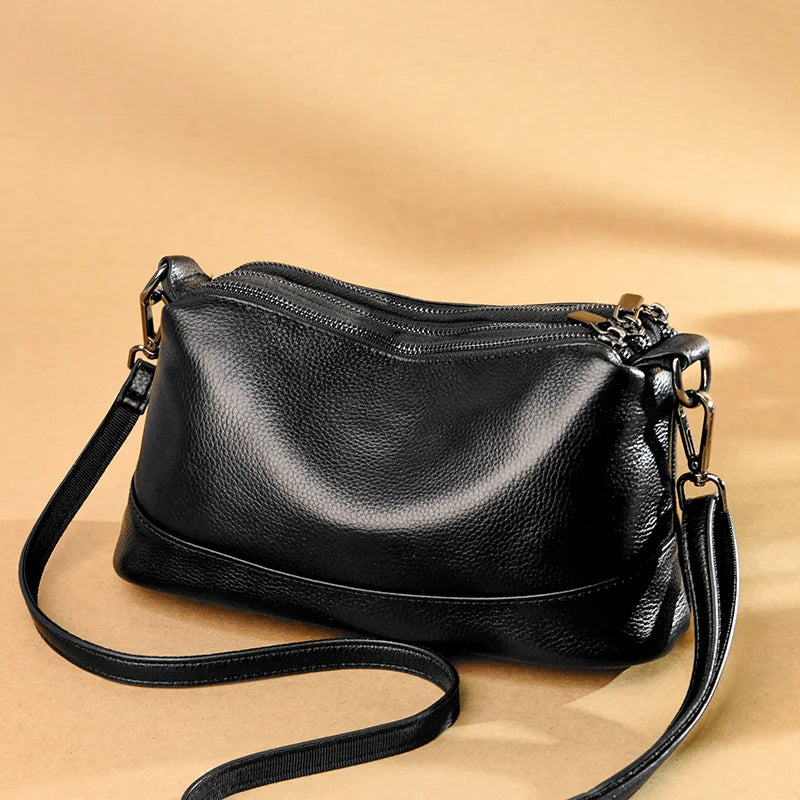 Women's Leather Tote Bag High Capacity Shoulder Messenger