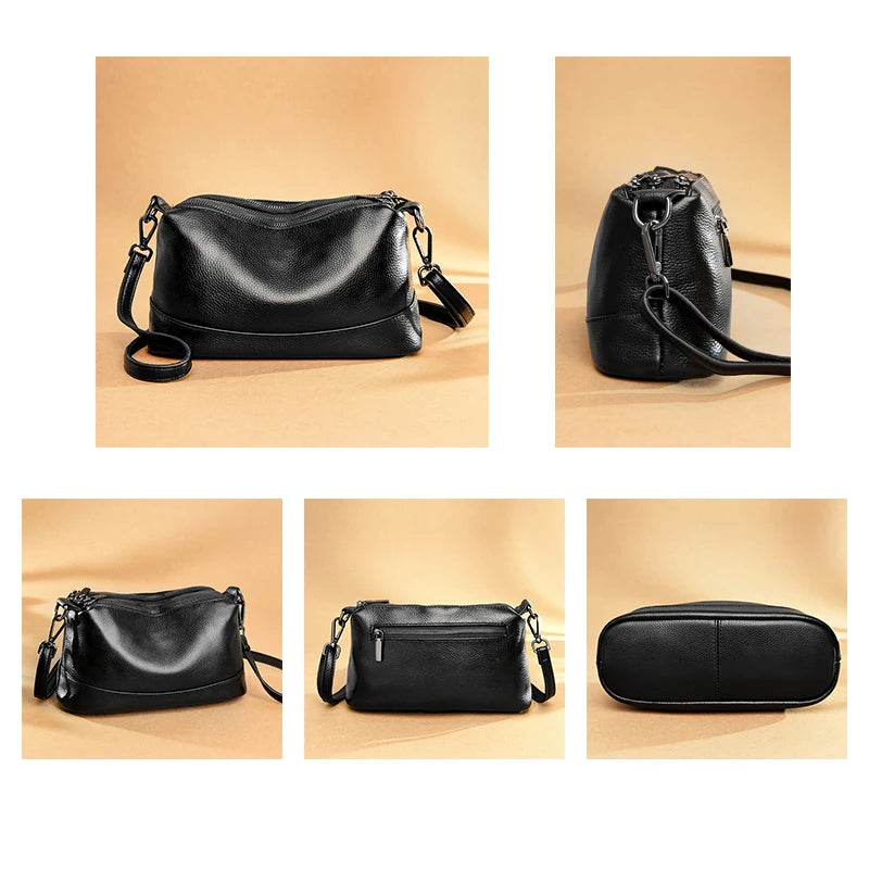 Leather Women's Shoulder Tote Bags Soft Crossbody Bags