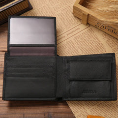 Real Cowhide Men Wallets Short Wallets for Man Portefeuille Homme