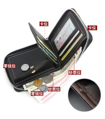 Real Cowhide Men Wallets Short Wallet Portefeuille Homme Business