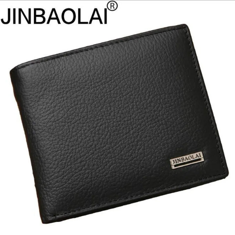 Premium Cowhide Men's Wallet Short Walet Portefeuille Homme