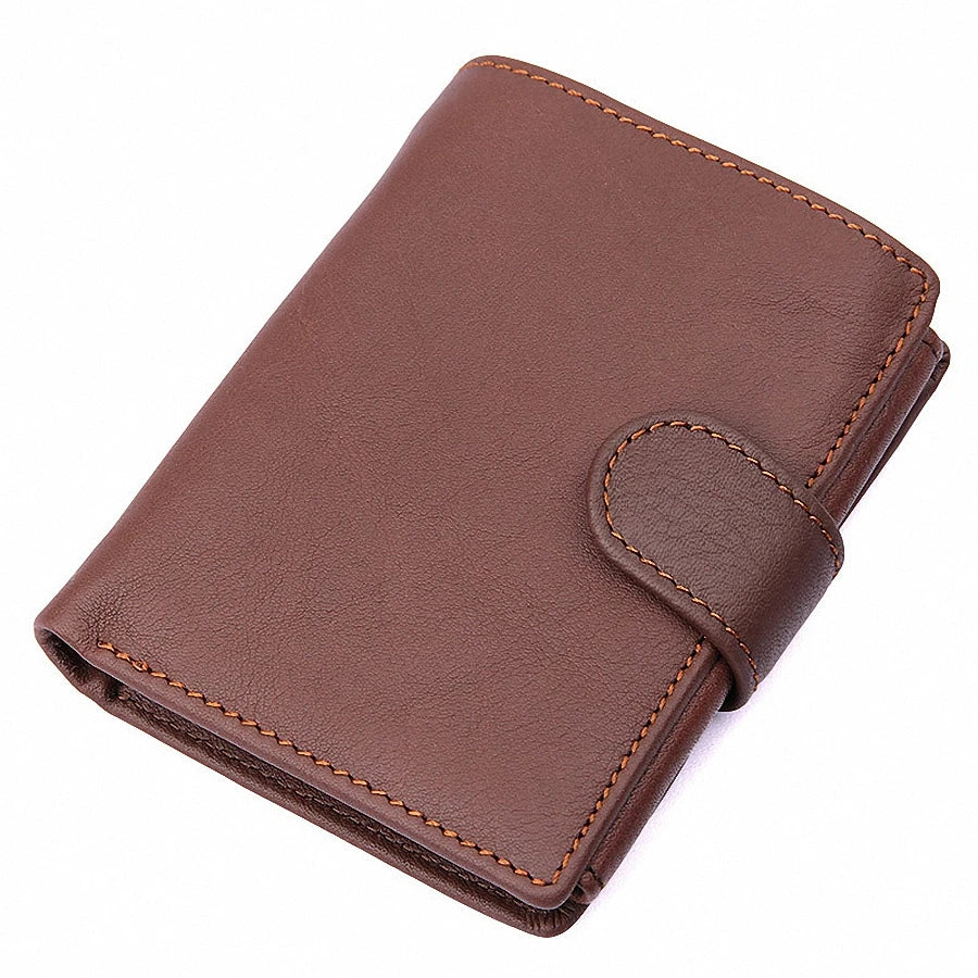 Vintage Cow Leather Men Wallet Casual Purse LI-1902