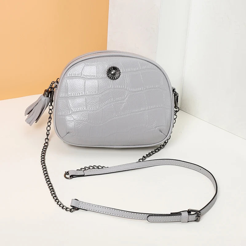 100% Leather Women Chain Bags Mini Bags Shoulder Crossbody Bag Style