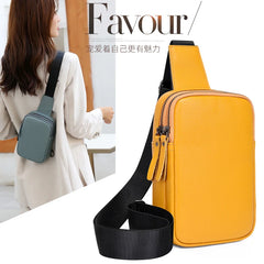 Soft Cowhide Women Chest Bag High Quality Leather Female Shoulder Handbag