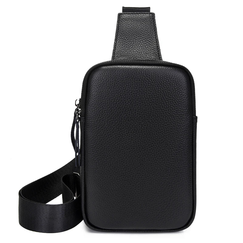 Soft Cowhide Women Chest Bag High Quality Leather Female Shoulder Handbag