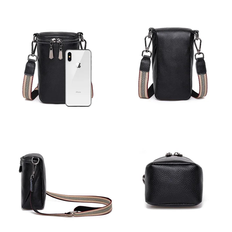 Leather Women Handbag Cowhide Crossbody Shoulder Bag