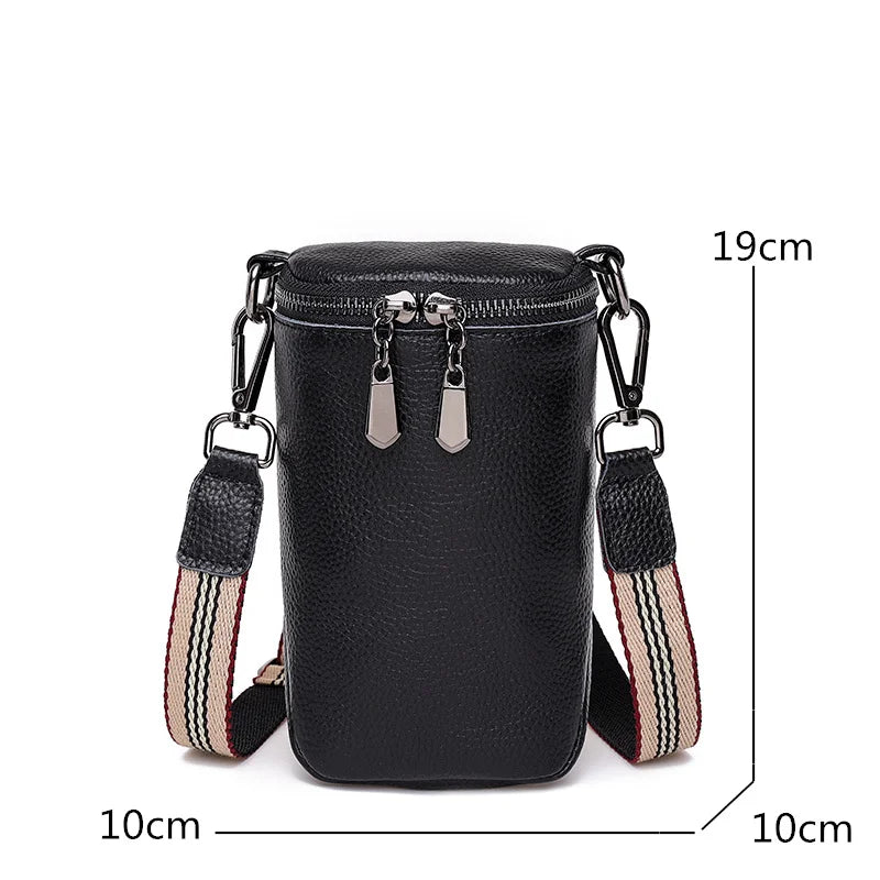 Leather Women Handbag Cowhide Crossbody Shoulder Bag