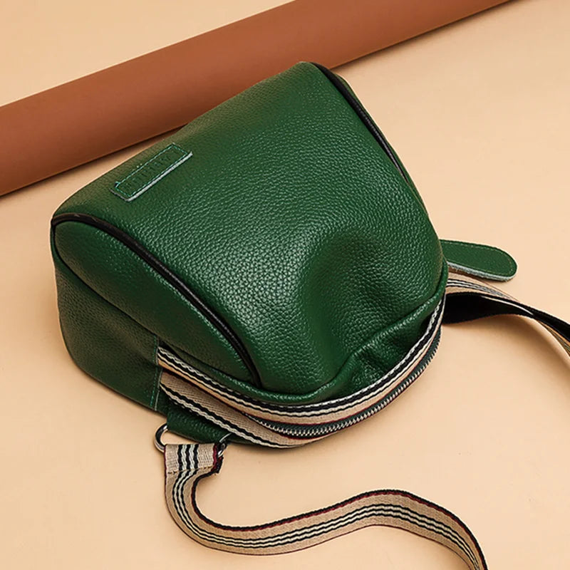 Leather Women Handbag High Capacity Shoulder Bag