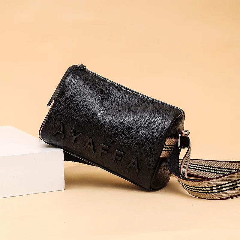Leather Women Handbags Cowhide Shoulder Bags Lady Tote Female Messenger