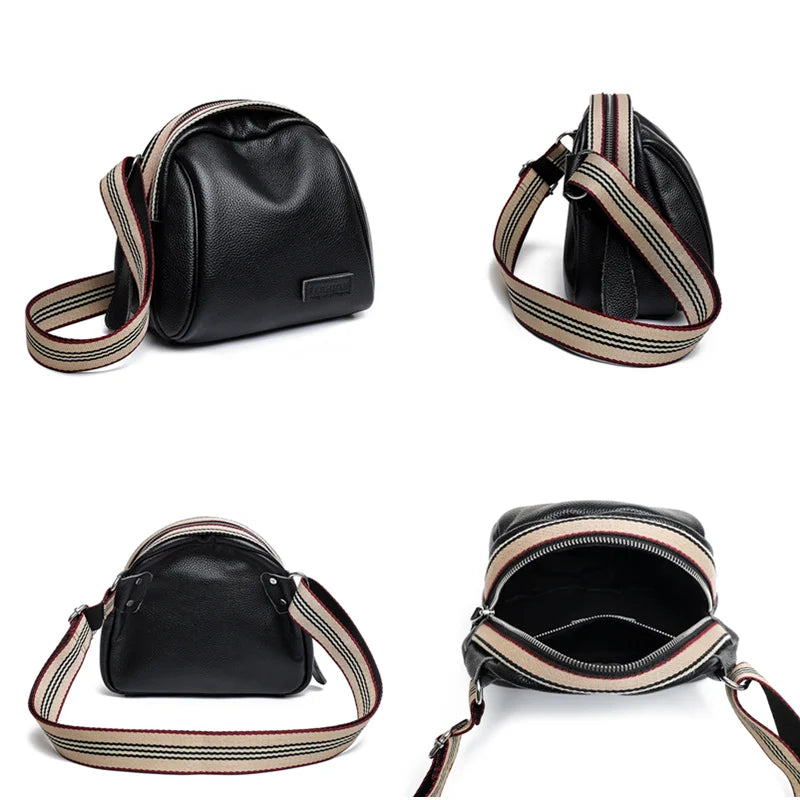 Soft Cowhide Women Handbags Ladies Messenger Bag Female Shoulder Tote Bags
