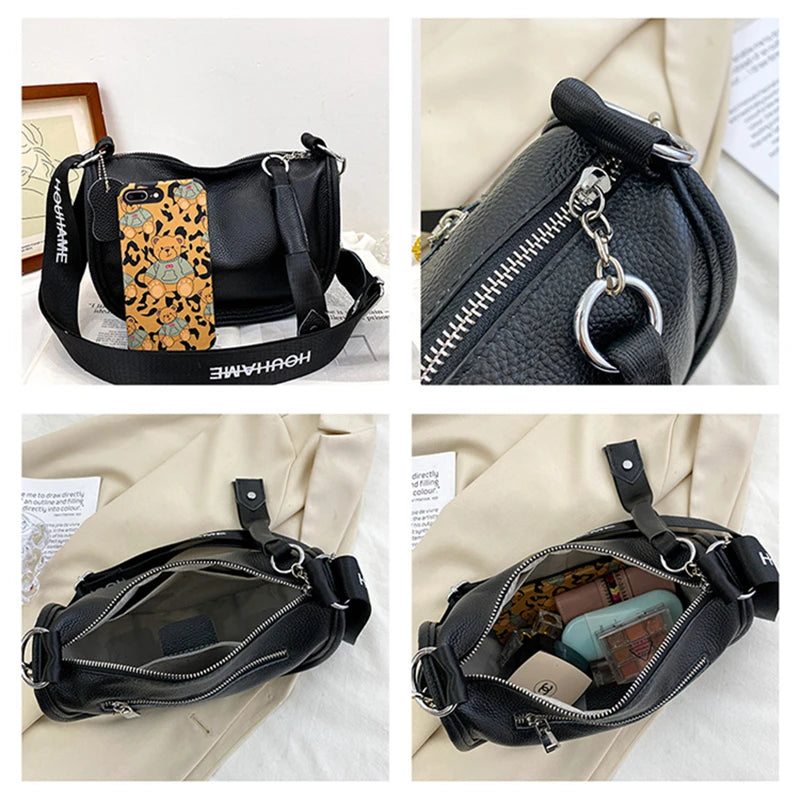 High-Quality Leather Women's Shoulder Bag