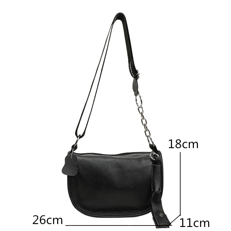 High-Quality Leather Women's Shoulder Bag