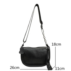 High-Quality Leather Women's Shoulder Bag