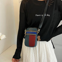 Soft Leather Women Shoulder Bag with Zipper