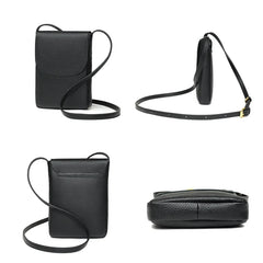 Leather Women's Casual Phone Bag Messenger Crossbody Small Shoulder Bag