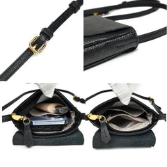 Leather Women's Casual Phone Bag Messenger Crossbody Small Shoulder Bag