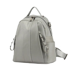 Waterproof Leather Women's Backpack Casual Cowhide Shoulder Bag