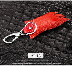 Genuine Crocodile Skin Key Holder Wallet with Stainless Steel Buckle