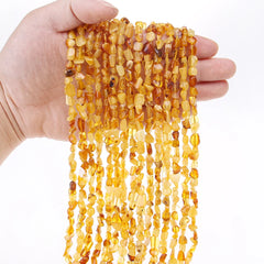 Natural Amber Beads Nuggets Semi Precious Amethyst Morganite Topaz Beads