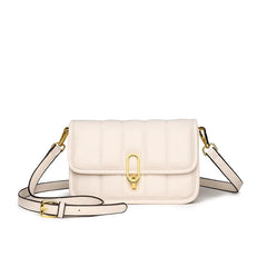 Cowhide Wide Strap Shoulder Bags for Women Chain Messenger Crossbody Bags