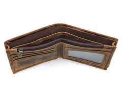 Men's Luxury Cow Leather Wallet Short Male Purse