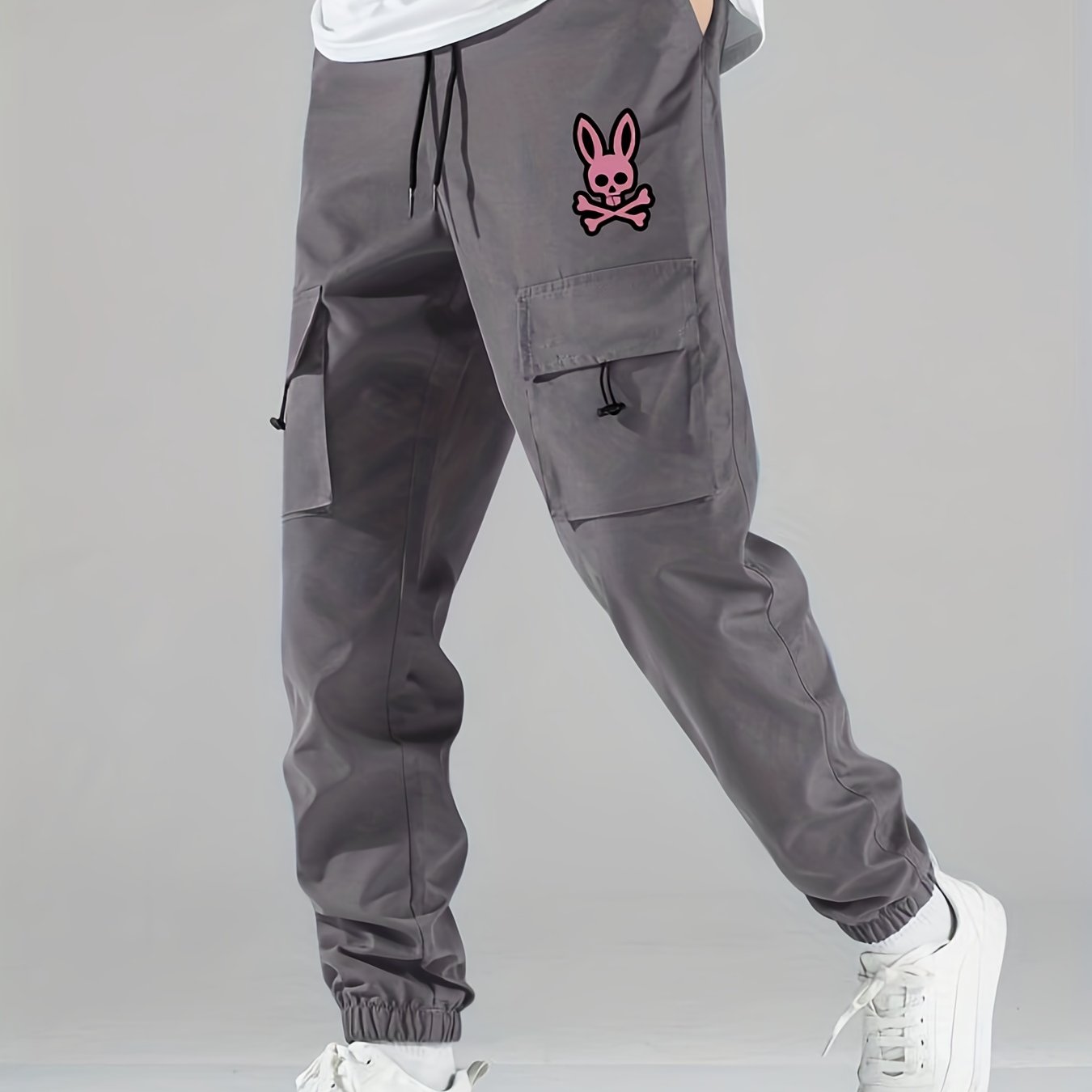 Men's Rabbit Skull Cargo Pants Active & Stretchy