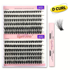 DIY Lash Extension Kit 240 Pcs Lash Clusters With Lash Bond And Seal