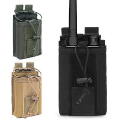 1000D Nylon Tactical Molle Pouch Walkie Talkie Holder Bag Belt Pack