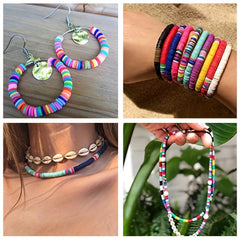 12000pcs DIY Bracelet Charm Kit 120 Colors Polymer Clay Beads for Jewelry Making