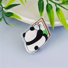 Cartoon Panda Acrylic Double-Sided PP Clip Decorative Gift Memo Clip