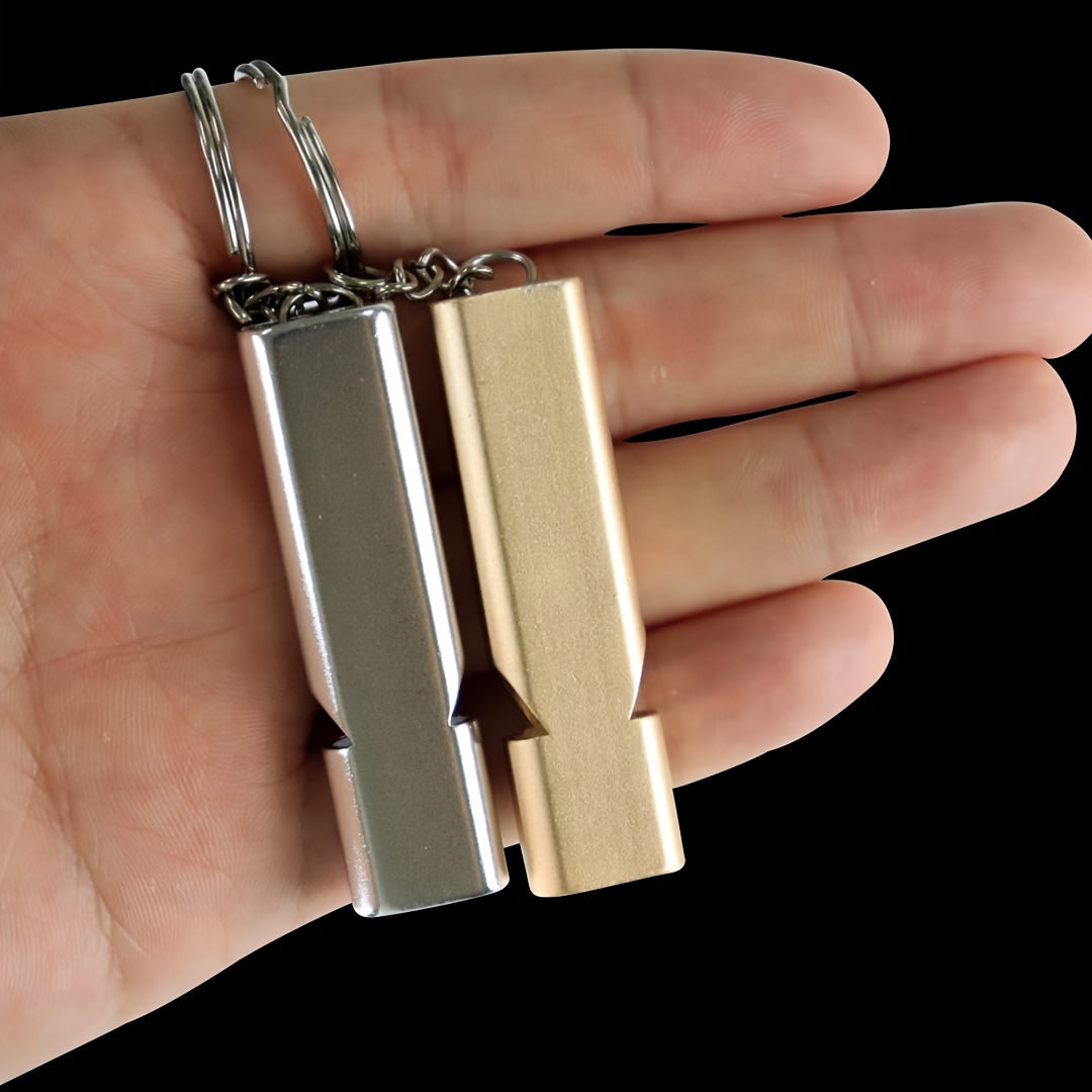 Portable Aluminum Alloy Whistle for Outdoor Survival