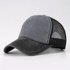 Distressed Mesh Trucker Hat Unisex Baseball Cap for Women