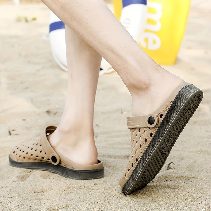Men's Lightweight Comfy Clogs Hollow Out Garden Shoes