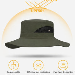 Sunscreen Fisherman's Hat Men's Outdoor Sports Waterproof Brim Sunshade Hat