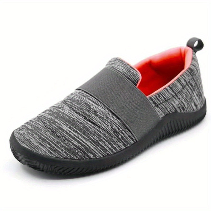 Women's Colorblock Mesh Slip On Sneakers Lightweight Outdoor Walking Shoes