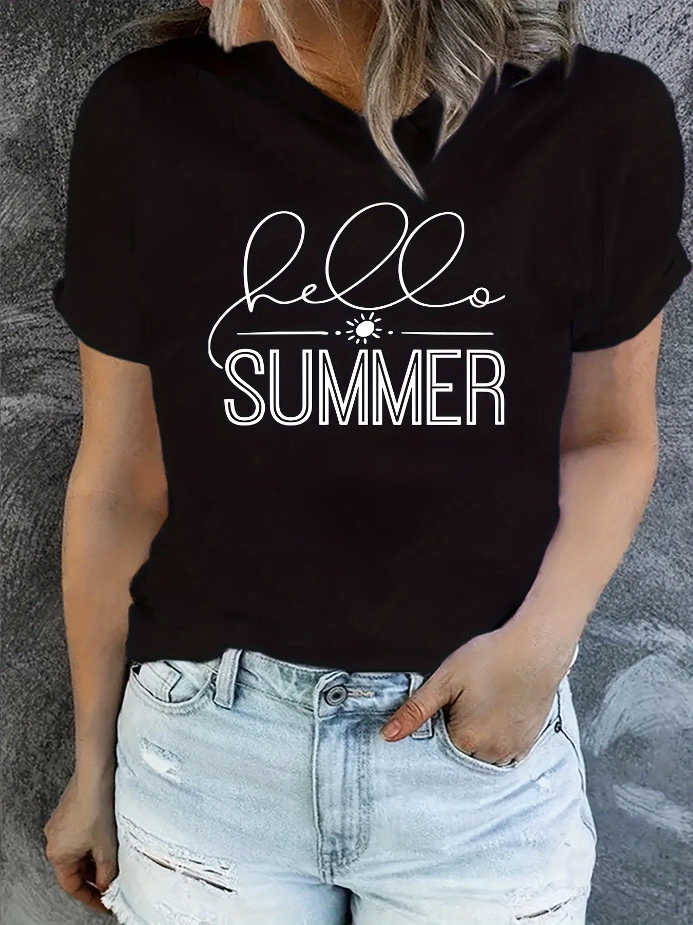 Summer Graphic Sports Round Neck T Shirt for Workout and Casual Wear