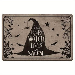 Witches Parking All Others Will Be Toad Halloween Decoration Iron Poster