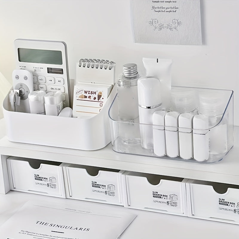 Desktop Cosmetic Storage Box Plastic Drawer Skin Care Shelf Organizer