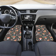 4pcs Mushroom Snail Car Floor Mats Water Absorbent Non Slip Stain Resistant