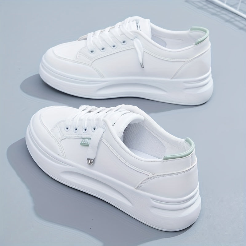 Women's Lace-Up Minimalist Platform Sneakers