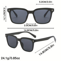Square Rivet Sunglasses UV400 Sun Shades for Driving