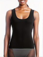 Sweat Absorbing Sports Tank Top Round Neck Sleeveless Women's Top