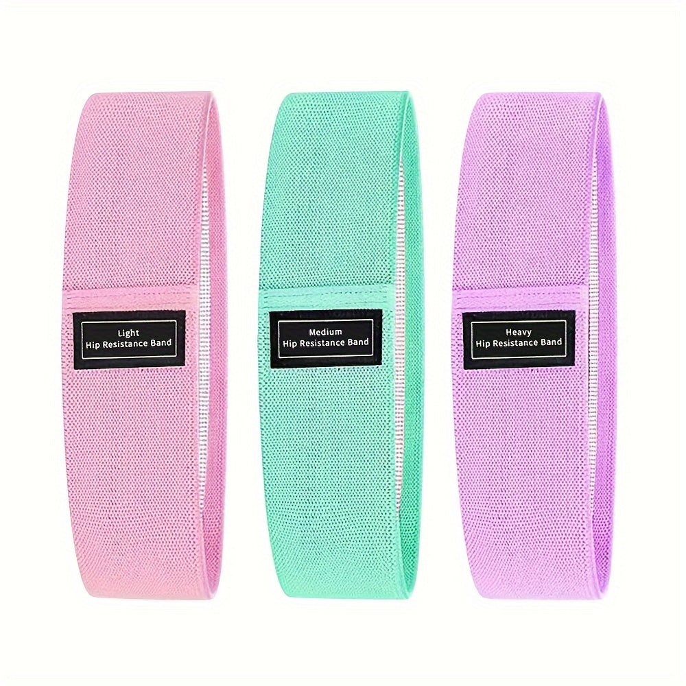 3pcs Yoga Elastic Bands Fitness Tension Bands Home Gym Training Tool