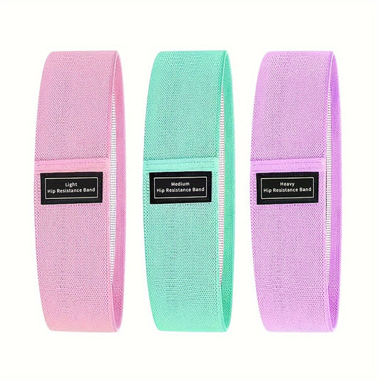 3pcs Yoga Elastic Bands Fitness Tension Bands Home Gym Training Tool