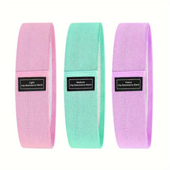 3pcs Yoga Elastic Bands Fitness Tension Bands Home Gym Training Tool